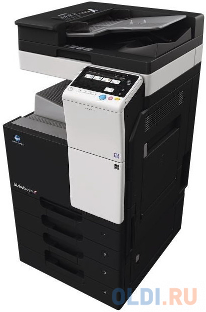 МФУ Konica-Minolta bizhub 287 монохромное, A3, 28 стр./мин., 28000стр/мес, 250GB, сеть, дуплекс, 2*500л, 2GB в Москвe