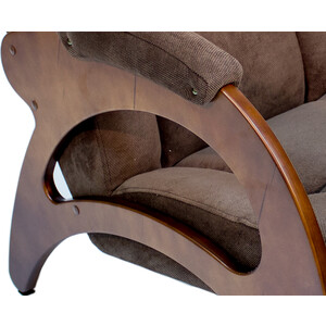 Кресло Мебелик Аура 41 ткань Верона Браун, каркас орех (П0005107)