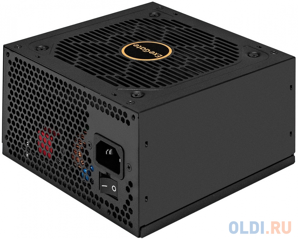 Блок питания 750W ExeGate 80 PLUS® GOLD 750VSP FС (ATX3.0, APFC, КПД 90% (80 PLUS GOLD), 120mm fan, 24pin, 2x(4+4)pin, PCIE5.0/12VHPWR, 4xPCI-E, 6xSAT