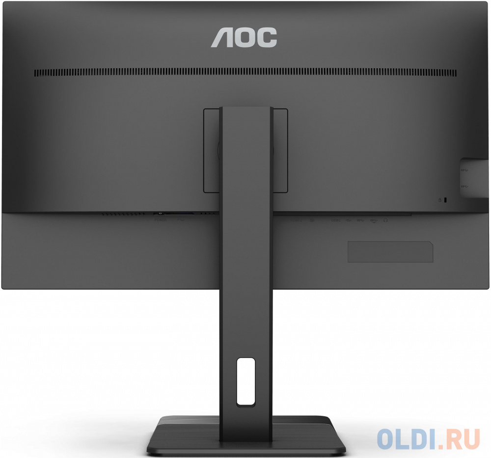 МОНИТОР 32" AOC U32P2CA Black с поворотом экрана (4K, VA, 3840x2160, 4 ms, 178°/178°, 350 cd/m, 50M:1, +2xHDMI 2.0, +DP)