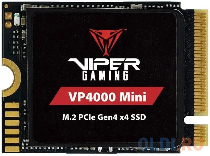 SSD PATRIOT VIPER VP4000 1Тб 3D NAND TLC Скорость записи 3500 Мб/сек. Скорость чтения 5000 Мб/сек. M.2 TBW 250 Тб VP4000M1TBM23