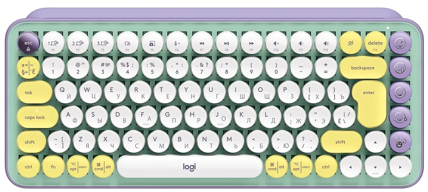Клавиатура Logitech Wireless Keyboard POP Keys Daydream Mint ( 920-010717 )