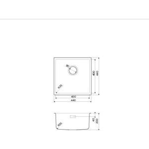 Кухонная мойка Omoikiri Tadzava 44-U/I Quadro IN нержавеющая сталь (4993509)