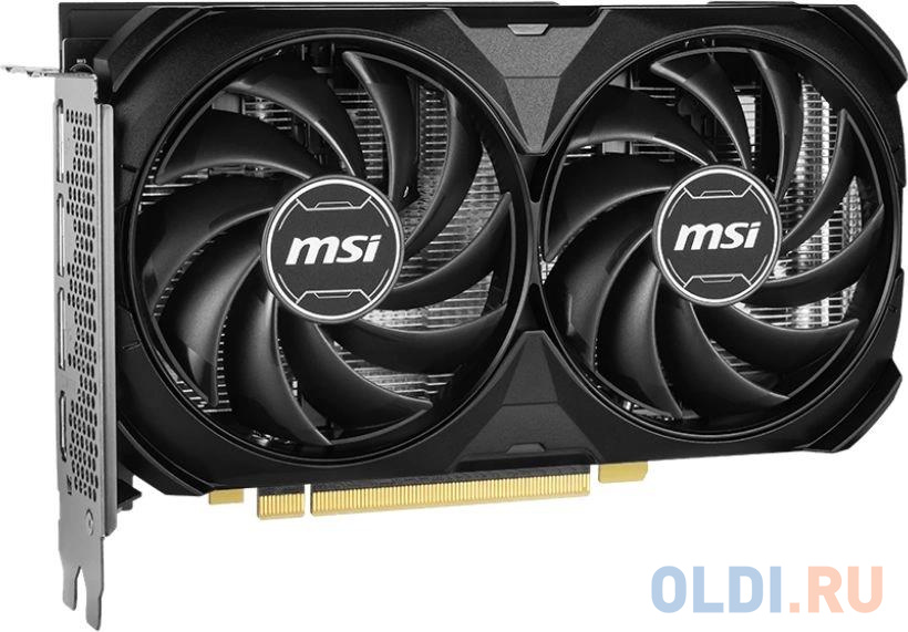 Видеокарта MSI PCI-E 4.0 RTX 4060 Ti 8G VENTUS 2X BLACK E1 OC NVIDIA GeForce RTX 4060TI 8Gb 128bit GDDR6 2565/18000 HDMIx1 DPx3 HDCP Ret