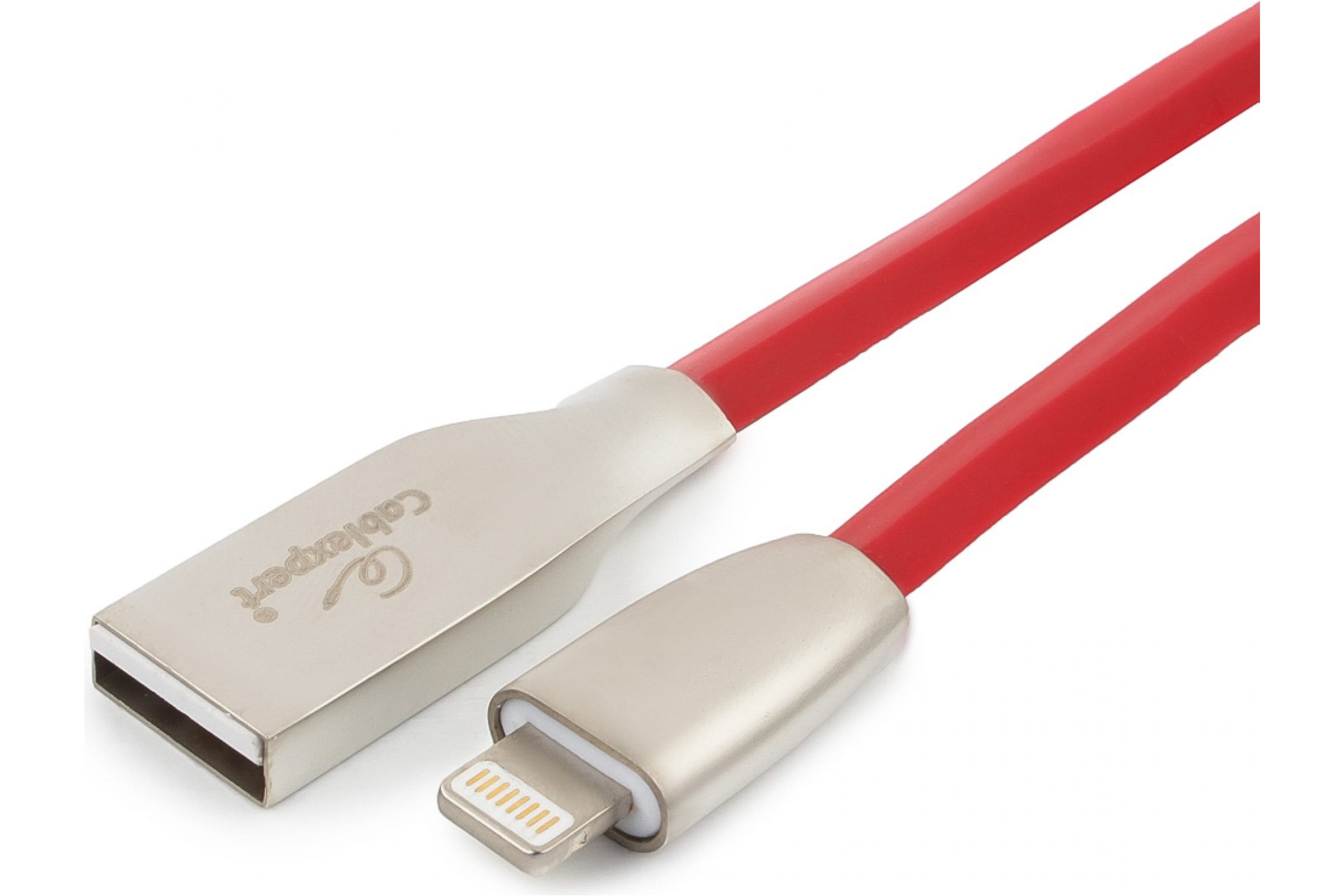 Кабель USB2.0(Am)-Lightning, Cablexpert , 3m, красный, серия Gold, блистер (CC-G-APUSB01R-3M)