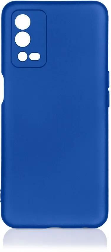 Чехол-накладка DF для смартфона Oppo A55 4G, силикон, микрофибра, синий (oOriginal-15)