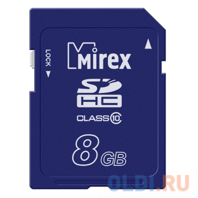 Флеш карта SD 8GB Mirex SDHC Class 10 в Москвe