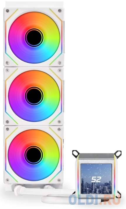 Система водяного охлаждения Lian-Li Galahad II LCD 360 SL-INF ARGB Soc-AM5/AM4/1151/1200/1700 белый 4-pin 29dB Al+Cu LCD Ret (G89.GA2ALCD36INW.00)
