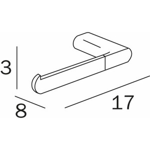 Держатель для туалетной бумаги Inda Mito хром (A2025BCR)