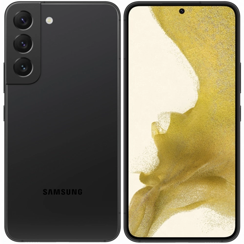 Смартфон Samsung Galaxy S22, 6.1" 1080x2400 Dynamic AMOLED 2X, Samsung Exynos 2200, 8Gb RAM, 256Gb, 3G/4G/5G, NFC, Wi-Fi, BT, 3xCam, 2-Sim, 3700mAh, USB Type-C, Android 12, черный (SM-S901BZKGCAU)