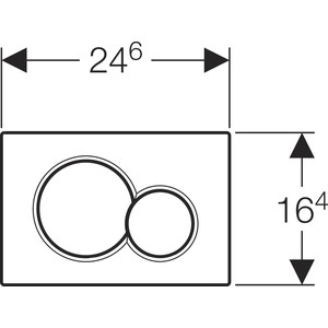 Кнопка смыва Geberit Sigma 01 черная (115.770.DW.5)