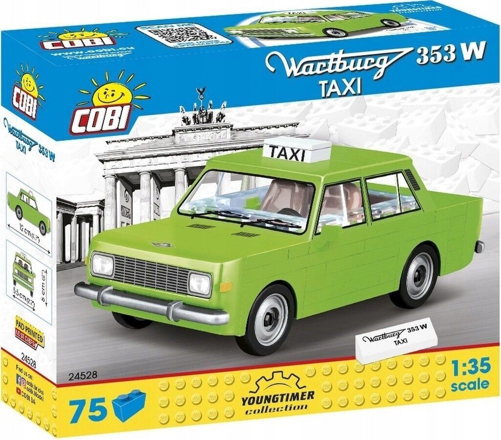 Конструктор "Автомобиль Wartburg 353W Taxi" 75 дет. арт.24528