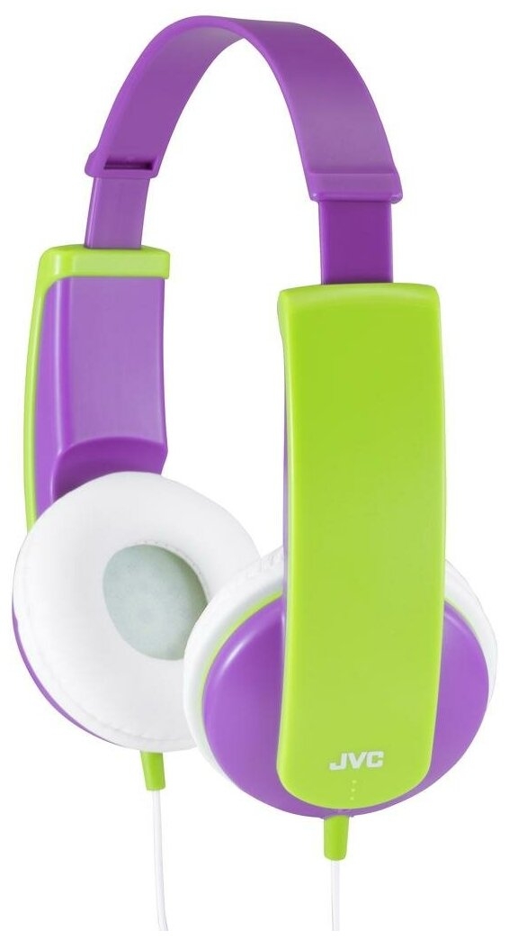 Наушники JVC HA-KD5-V-EF Kids фиолетовый/зеленый