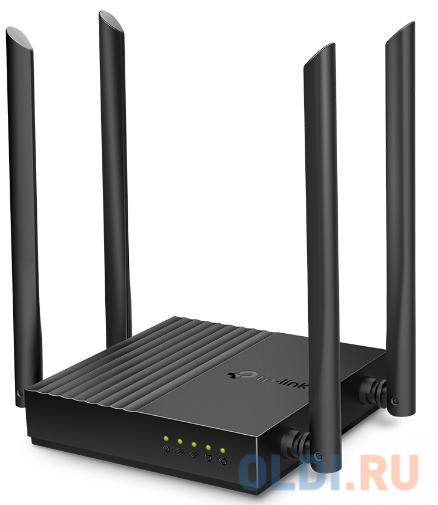 Wi-Fi роутер TP-LINK ARCHER C64 802.11abgnac 1167Mbps 2.4 ГГц 5 ГГц 4xLAN черный