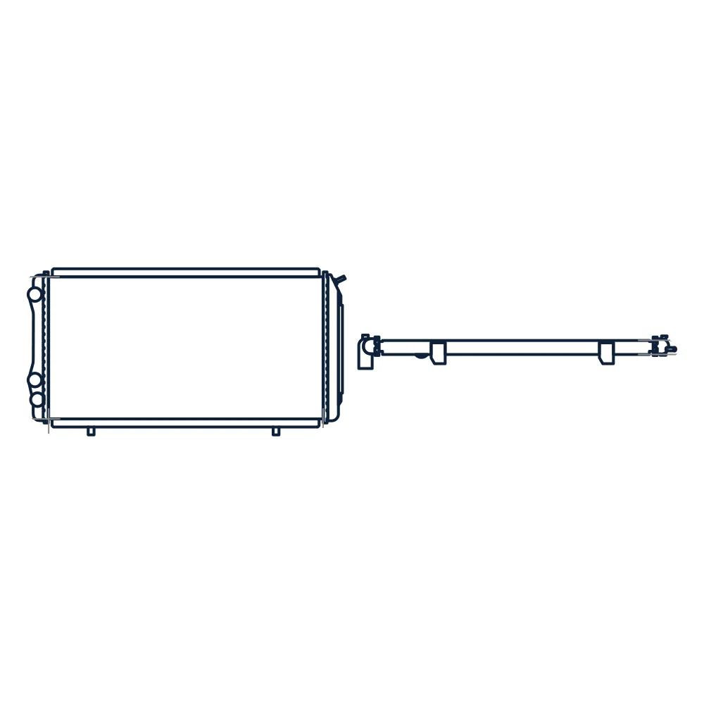 Радиатор охлаждения двигателя Citroen Jumper I 94-, Fiat Ducato II +Елабуга 94-, Peugeot Boxer MARSHALL