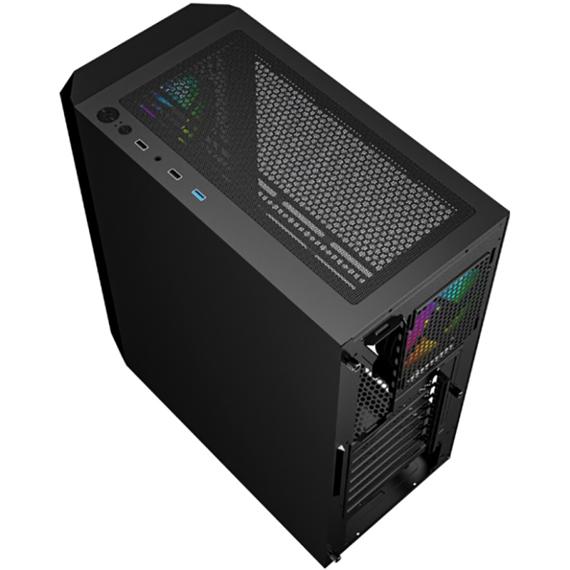 Корпус Powercase Mistral C4B ATX без БП Black CMICB-L4