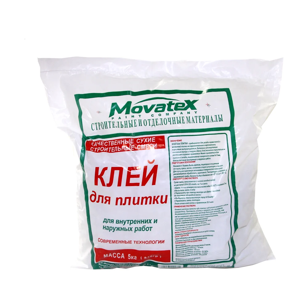 Клей для плитки Movatex в Москвe