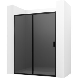 Душевая дверь Ambassador Forsa 140х200 тонированная, черный (17022220ABB)