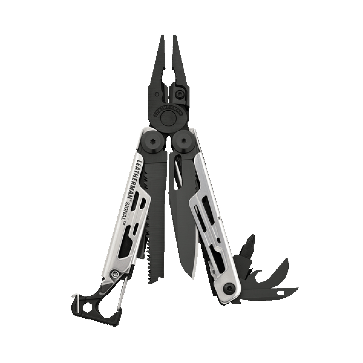 Мультитул Leatherman Signal (832625), 19 функций, серебристо-черный в Москвe