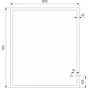 Зеркало IDDIS Brick 60 с подсветкой (BRI6000i98)