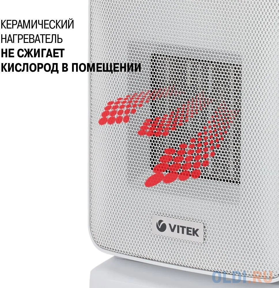 Тепловентилятор Vitek VT-2066 1500Вт серый