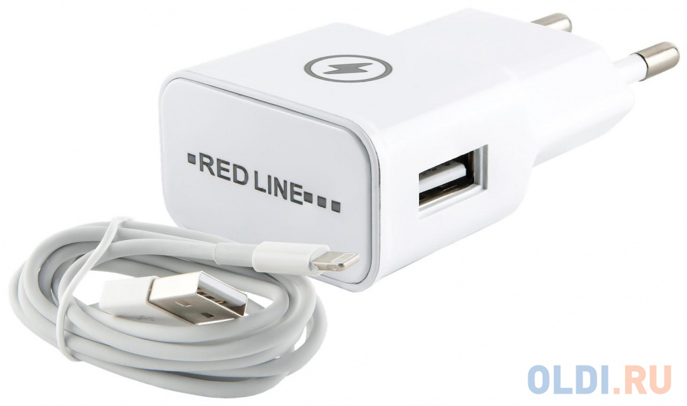 Сетевое зарядное устройство Red Line NT-1A 1A 8-pin Lightning белый УТ000013626