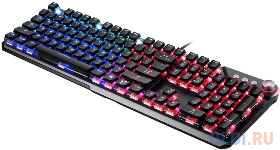 Gaming Keyboard MSI VIGOR GK71 SONIC, Wired, Mechnical, with Multimedia functions, Light & Fast Red MSI Sonic Switch, incl. Wrist Rest, RGB, Black