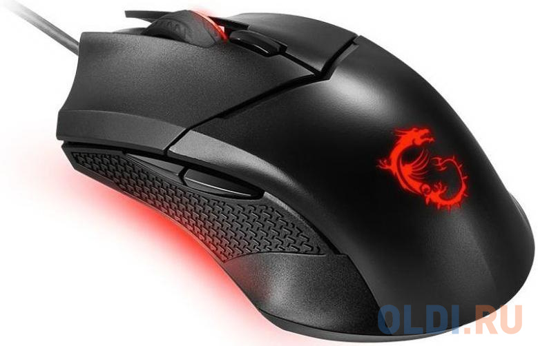 Мышь MSI Clutch GM08 черный оптическая (6200dpi) USB2.0