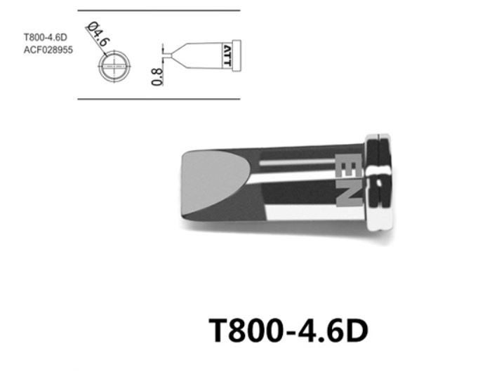 Жало паяльное Atten T800-4.6D, 4.6мм, 1шт. (ACF028955)