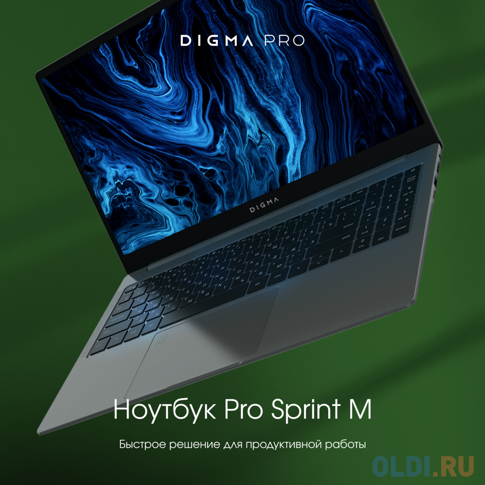 Ноутбук Digma Pro Sprint M, 15.6",  IPS, AMD Ryzen 5 3500U 2.1ГГц, 4-ядерный, 8ГБ DDR4, 256ГБ SSD,  AMD Radeon  RX Vega 8, Windows 11 Professiona