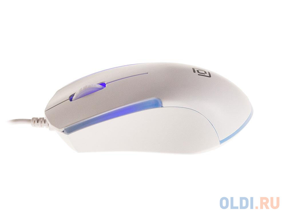 Мышь Oklick 245M белый оптическая (1000dpi) USB (3but