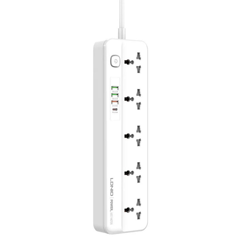 Сетевой фильтр Ldnio SC5415 5 Sockets 4xUSB 2500W 2m White LD_B4615 в Москвe