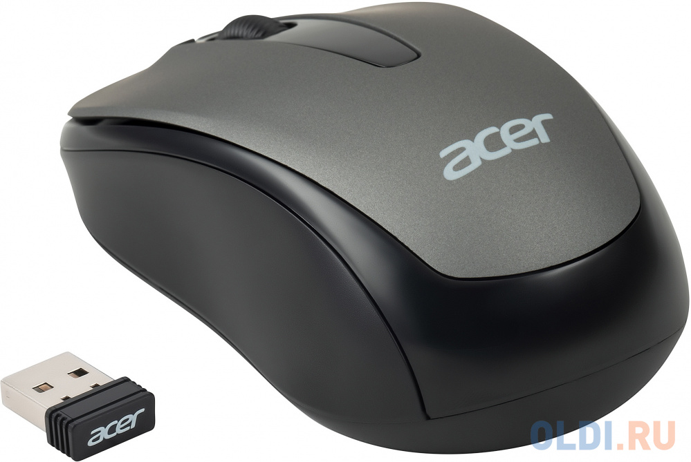 Мышь Acer OMR134, оптическая, беспроводная, USB, серый [zl.mceee.01h] в Москвe