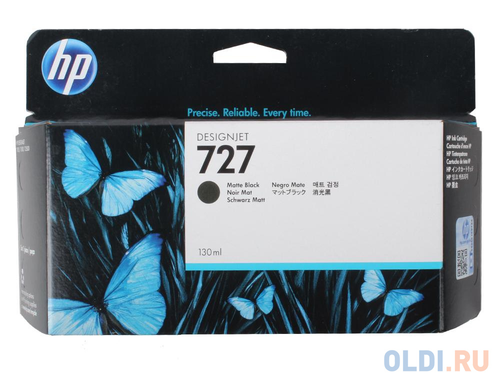 Картридж HP B3P22A №727 для HP Designjet T920 T1500 ePrinter series 130мл матовый черный в Москвe