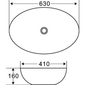 Раковина-чаша BelBagno 63х41 (BB1104)