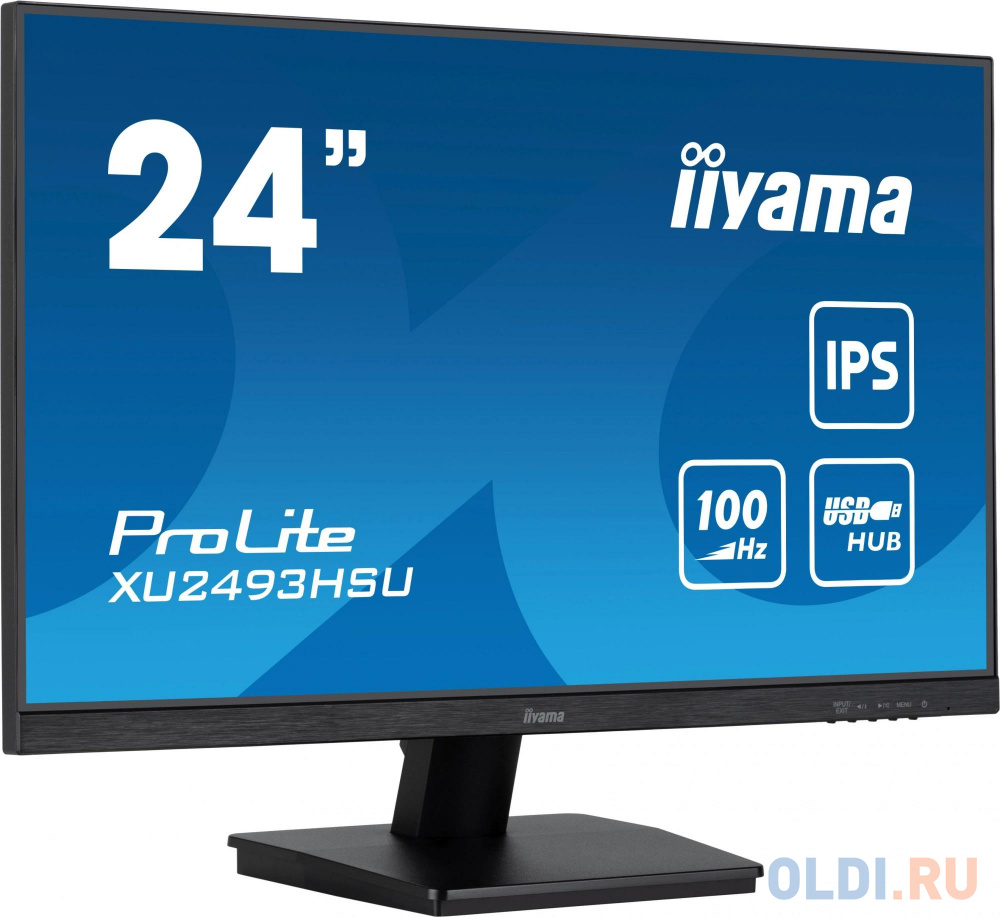 Монитор Iiyama 23.8" ProLite XU2493HSU-B6 черный IPS LED 1ms 16:9 HDMI M/M матовая 1000:1 250cd 178гр/178гр 1920x1080 100Hz DP FHD USB 3кг