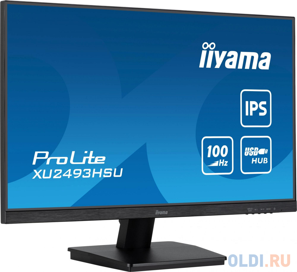 Монитор Iiyama 23.8" ProLite XU2493HSU-B6 черный IPS LED 1ms 16:9 HDMI M/M матовая 1000:1 250cd 178гр/178гр 1920x1080 100Hz DP FHD USB 3кг