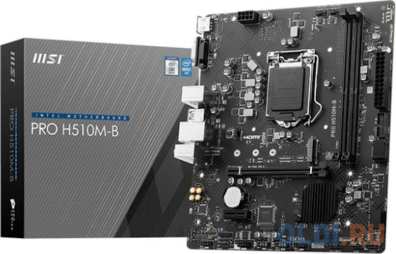 PRO H510M-B mATX, Socket 1200 (Supports 10th Gen only), Intel®H470, 2xDDR4-2933 HDMI+VGA, 1xPCI-Ex16, 1xPCI-Ex1, 4xSATA3, 1xM.2, 8 Ch Audio, GLan, (4+