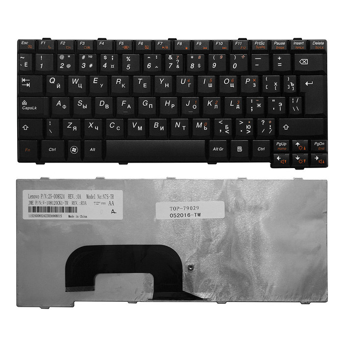 Клавиатура TopON для Lenovo IdeaPad S12 Series, черная (TOP-79029)