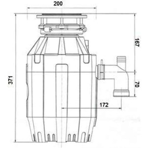 Измельчитель пищевых отходов Bone Crusher BC910-AS Delux