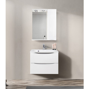 Зеркальный шкаф BelBagno Marino правый, белый (MARINO-SPC-600/750-1A-BL-P-R)