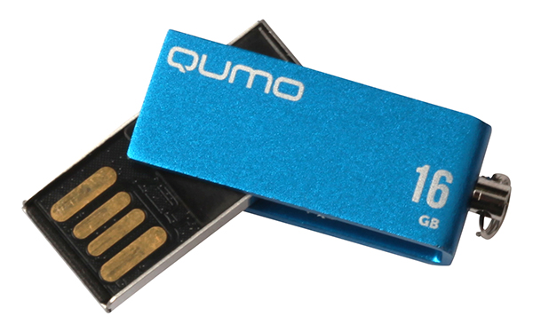 Флешка 16Gb USB 2.0 QUMO Fold Blue, синий (QM16GUD-FLD-Blue)