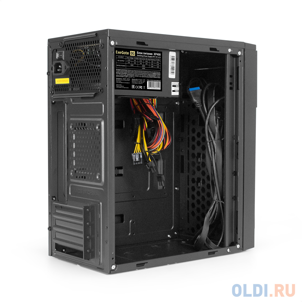 Корпус Minitower ExeGate MA-540-XP400 (mATX, БП XP400, 1*USB+1*USB3.0+1*TypeC, аудио, черный)