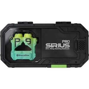 Наушники GravaStar Sirius Pro Neon Green, TWS, гибридные, зеленый