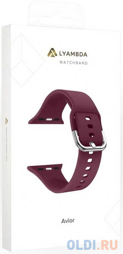 Силиконовый ремешок для Apple Watch 38/40 mm LYAMBDA AVIOR DSJ-17-40-WR Wine red в Москвe