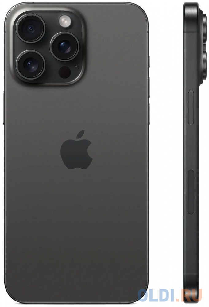 Смартфон Apple A3108 iPhone 15 Pro Max 256Gb черный титан моноблок 3G 4G 2Sim 6.7" 1290x2796 iOS 17 48Mpix 802.11 a/b/g/n/ac/ax NFC GPS Protect