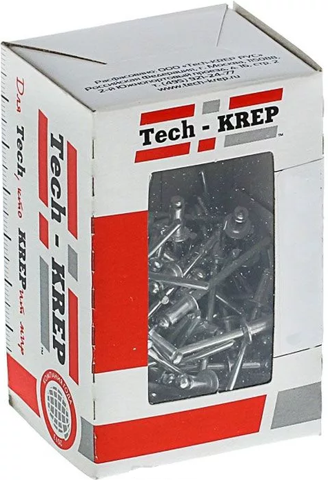 Заклепка 4,0х6 (100 шт) - коробка с ок. Tech-Krep 102285