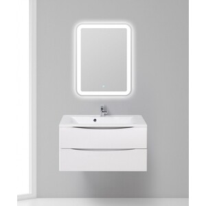 Тумба с раковиной BelBagno Marino 90 bianco opaco (MARINO-900-2C-SO-BO-P, BB900/450-LV-MR-PR)