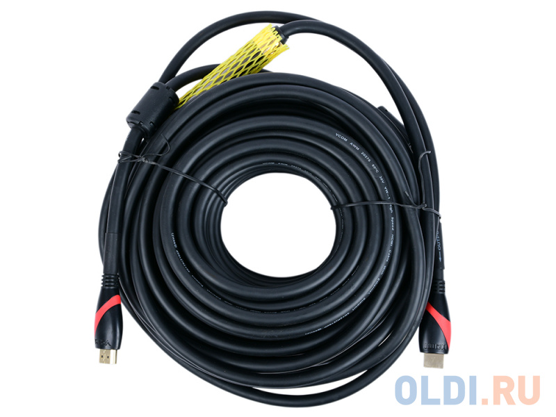 Кабель HDMI 19M/M ver. 2.0, 2 фильтра, с усилителем , 20m VCOM <CG525D-R-20.0