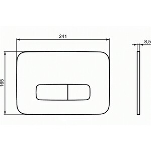 Кнопка смыва Ideal Standard Oleas M3 белый (R0123AC)